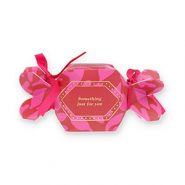 BY31® Boîte écrin à bijoux bonbon "Something just for you" Rouge-rose-doré-rose magenta