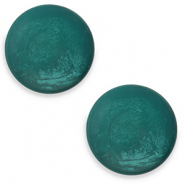 Cabochon classique 12mm Polaris Elements Jais Vert foncé