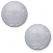 Cabochon classique 12mm Polaris Elements Jais Bleu ciel
