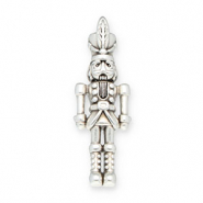 Breloques en métal DQ soldat casse noisette Argenté antique (sans nickel)