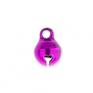 Breloques en métal petites cloches 6mm Violet