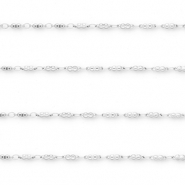 Apprêts en acier Inox chaîne maille jaseron Argenté