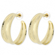 Boucles d'oreilles tendance Doré