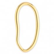 Apprêts en acier Inox connecteur ovale Doré