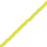 Perles à facettes 4x3 mm disque Heishi Jaune