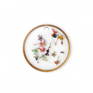 Pendentifs avec fleurs séchées Doré-multicolore