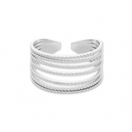 Bagues en acier Inox Argent&eacute;