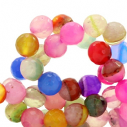 Pierres naturelles Agate facettées 8mm Multicolore