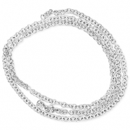 Apprêts en acier inox anneau brisé Argenté