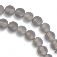 Pierres naturelles Calcédoine et Agate 6mm Gris opal