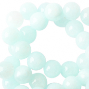 Pierres naturelles 6mm bleu clair turquoise