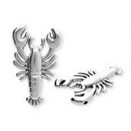 Breloques en m&eacute;tal DQ&reg; homard Argent&eacute; antique (sans nickel)