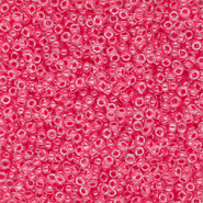 Perles de rocailles Miyuki 15/0 Carnation Pink Lined Crystal 15-0208
