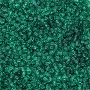 Perles de rocailles 8/0 (3mm) Vert transparant