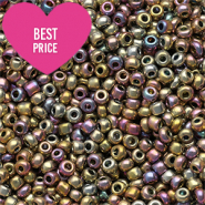 Perles de rocailles 12/0 (2mm) Multicolore galaxie brillance métallique