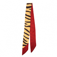 Bandana foulard avec imprimé zebra Camel-marron foncé-rouge rouille