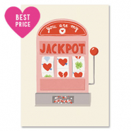 BY31® Cartes à bijoux "Jackpot" Blanc cassé-rouge-rose