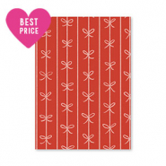 Cartes à bijoux nœuds Rouge-rose