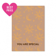 Cartes à bijoux "You are special" Marron-orange