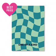 Cartes à bijoux "One of a kind" Turquoise-bleu