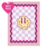 Cartes à bijoux souriant Violet