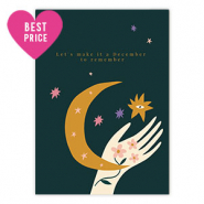 Cartes &agrave; bijoux  "Let's make a december..." Vert p&eacute;trole