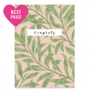 Cartes à bijoux "Congrats" Rose antique