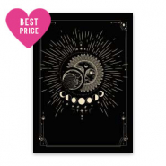 Cartes à bijoux soleil & lune Noir-jaune