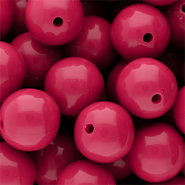 DQ Perles acryliques 20 mm brillant Fuchsia 17-2031 TCX