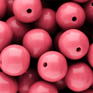 DQ Perles acryliques 16 mm brillant Pink lemonade 16-1735 TCX