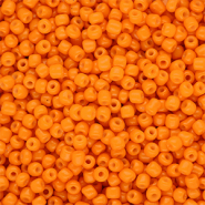 Perles de rocailles 8/0 (3 mm) Orange