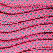 Paracorde tendance 8 mm Rose néon-bleu