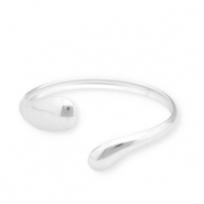 Bracelets en acier Inox jonc Argent&eacute;