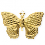 Breloques en acier Inox papillon Dor&eacute;