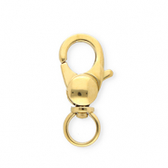 Appr&ecirc;ts en acier inox mousqueton Dor&eacute;