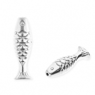 Perles en acier Inox poisson Argent&eacute;
