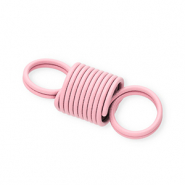 Appr&ecirc;ts color&eacute;s connecteur &agrave; ressort spirale Rose clair