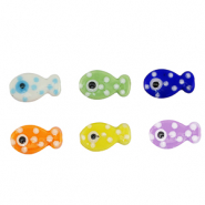 Perles en c&eacute;ramique poisson Multicolore