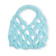 Sacs crochet&eacute;s &agrave; la main Bleu clair