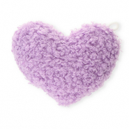 Pendentifs accroche-regard coeur Violet lilas