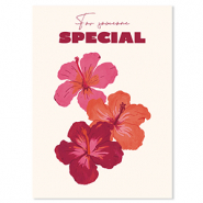 BY31® Cartes à bijoux "For someone special" Blanc cassé-rouge bordeaux-rouge corail-rose