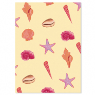 BY31® Cartes à bijoux vie marine Jaune-rose-violet