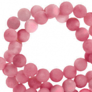 Pierres naturelles Quartz 8mm mat Rouge vin