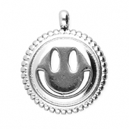 BY31&reg; Breloques en acier Inox smiley Argent&eacute;