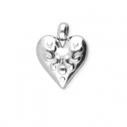 BY31&reg; Breloques en acier Inox coeur Dor&eacute;