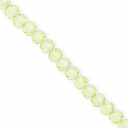Perles à facettes 6x5 mm disque Heishi Vert clair