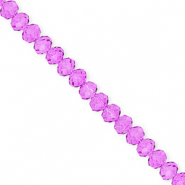 Perles à facettes 6x5 mm disque Heishi Violet