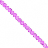 Perles à facettes 4x3 mm disque Heishi Violet
