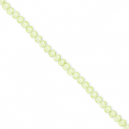 Perles à facettes 3x2 mm disque Heishi Vert clair