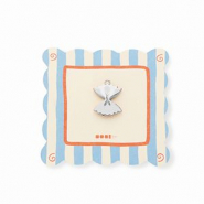 BY31&reg; Breloques en laiton Eco-brass p&acirc;tes (papillon) Argent&eacute;